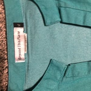 Turquoise button down
